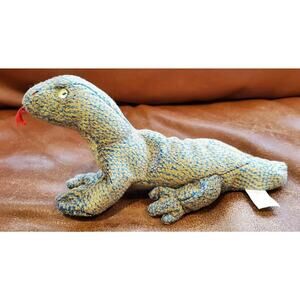 8 Inch Vintage 1999 TY Scaly Lizard Iguana Reptile Stuffed Animal Plush Toy